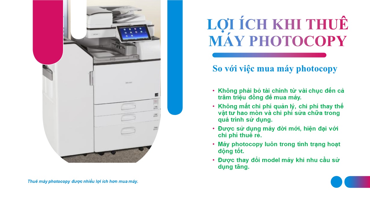 lợi ích của dịch vụ cho thuê máy photocopy