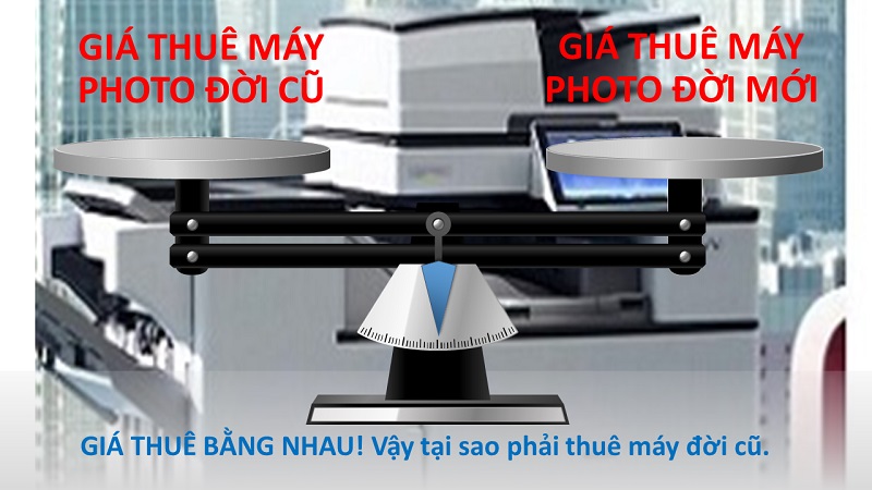 giá thuê máy photo cũ và mới