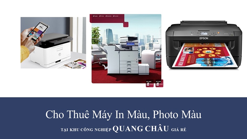 Cho thuê máy photocopy màu tại KCN Quang Châu